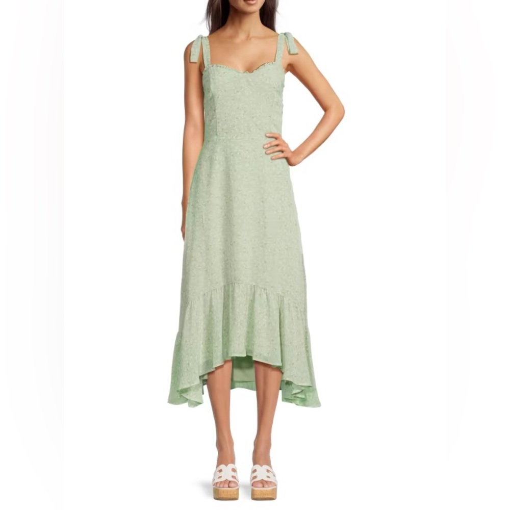 ​Floral Tie-Strap High-Low Dress